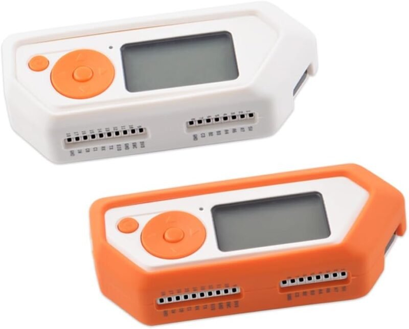 Flipper Zero Soft Silicone Case Cover 2in1 (2 gab.) (White And Orange)