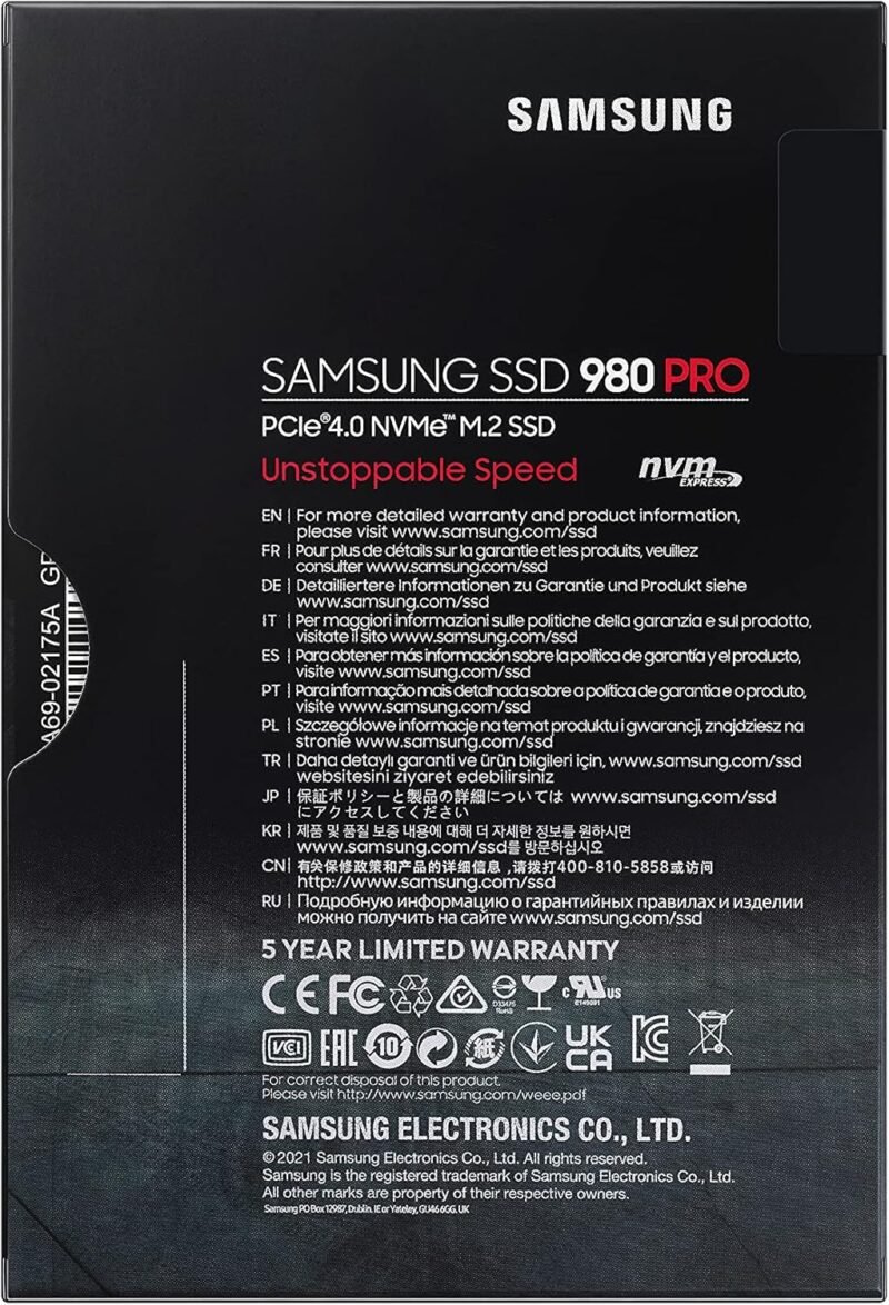 Samsung 990 PRO 1TB M.2 2280 PCI-E x4 Gen4 NVMe (MZ-V8P1T0BW) - Image 7