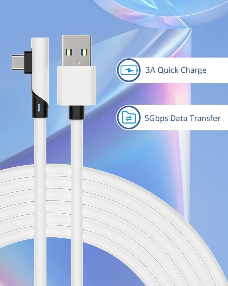 Tiergrade Meta Quest Link 3m Cable Compatible with Meta Quest 3/3S/2/Pro PICO4/Pro (5 Gbps, USB 3.2 Gen1 to USB C) — изображение 4