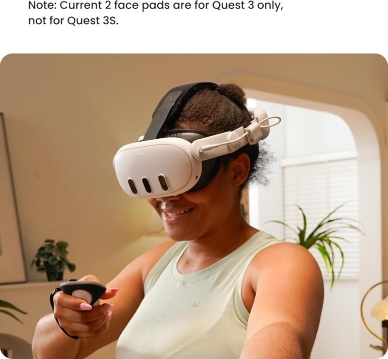 KIWI design V3 Meta Quest 3 Face Cover PU Leather Facial Interface — изображение 6