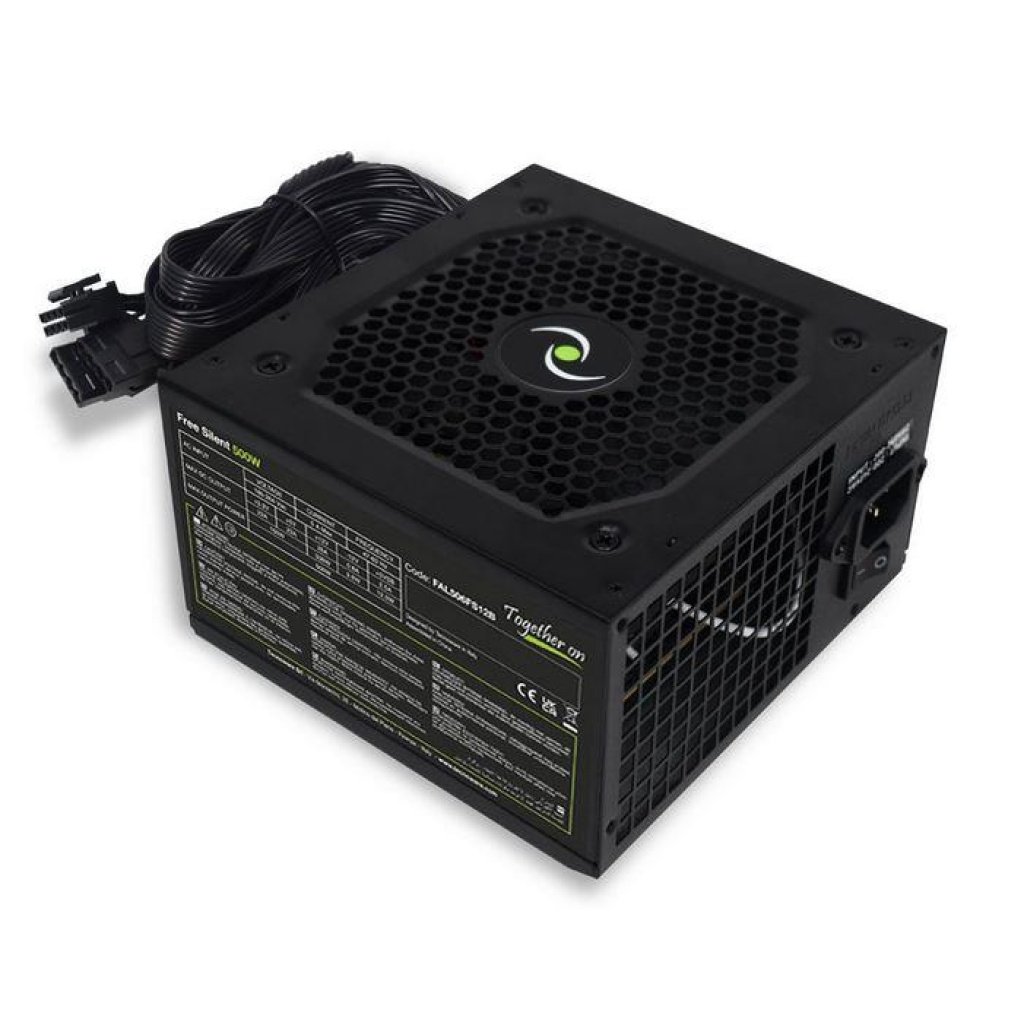 Power Supply|TECNOWARE|FREE SILENT 500W|ATX|PC|180 - 264 V|500 W|FAL506FS12B