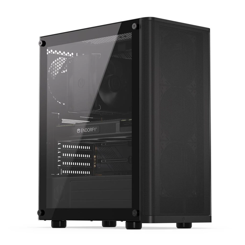 Case|ENDORFY|Ventum 200 Air|MicroTower|Case product features Transparent panel|Not included|ATX|MicroATX|MiniITX|Colour Black|EY2A002