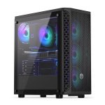 Case|ENDORFY|Signum 300 ARGB|MidiTower|Case product features Transparent panel|Not included|ATX|MicroATX|MiniITX|Colour Black|EY2A006