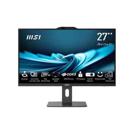 Monoblock PC|MSI|AP272P 14M|PRO|CPU Intel|Intel® CoreT i7|i7-14700|RAM 16 GB|DDR4-SDRAM|Screen 27 "|1920 x 1080 pixels|Storage 1000 GB|SSDs 1000 GB|Not available|On-board graphics Yes|Intel® UHD Graphics|Black|PROAP272P14M-495EU