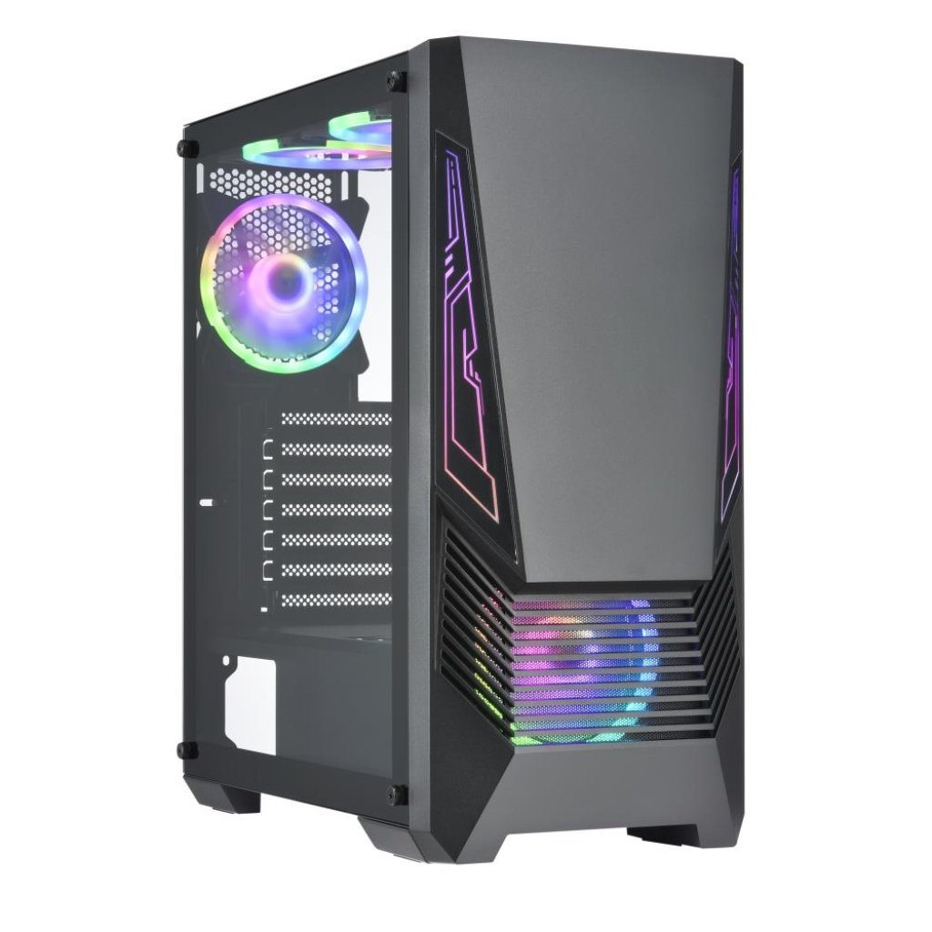 Case|GOLDEN TIGER|Supported motherboard form factors ATX/micro ATX|Black|Midi Tower|Buffalo M730i|BUFFALOM730I