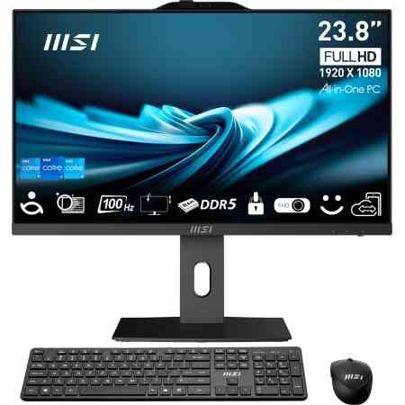 Monoblock PC|MSI|PRO|AP241P 14M|Business|All in One|CPU Intel Core i5|i5-14400|2500 MHz|Screen 23.8"|RAM 16GB|DDR5|5600 MHz|SSD 512GB|Graphics card Intel UHD Graphics|Integrated|Windows 11 Pro|Colour Black|PROAP242P14M-682EU
