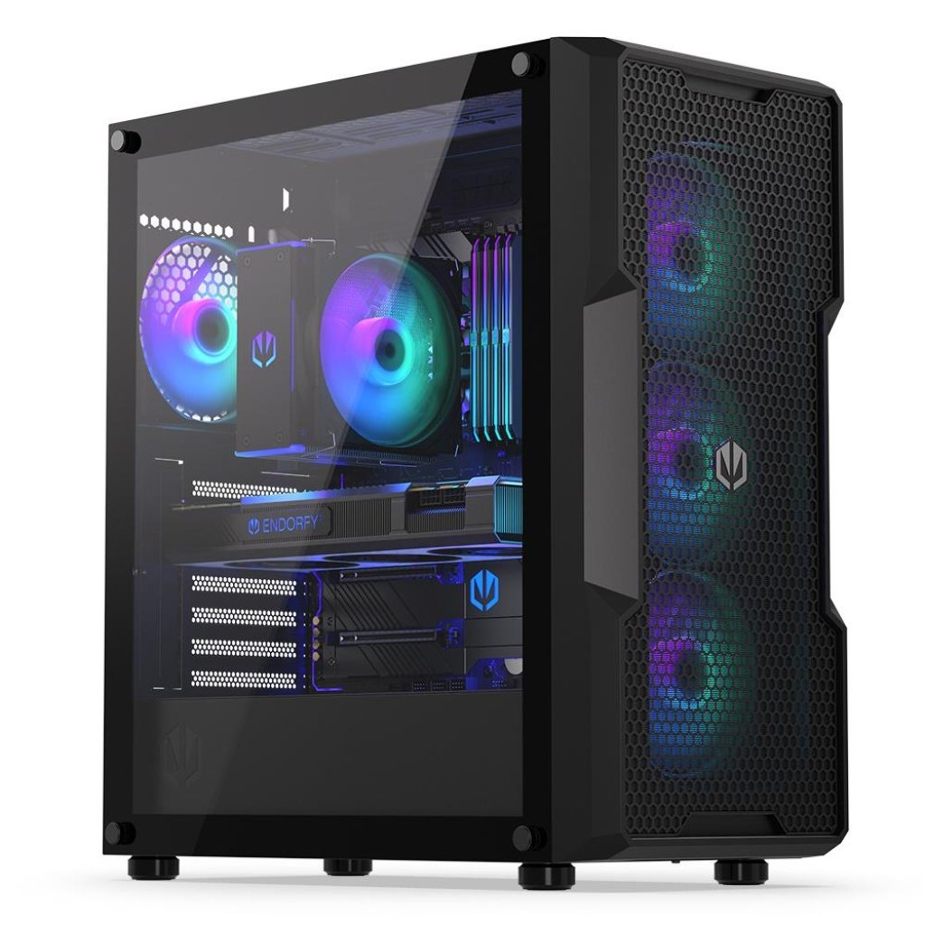 Case|ENDORFY|Regnum 400 ARGB|MidiTower|Case product features Transparent panel|Not included|ATX|MicroATX|MiniITX|Colour Black|EY2A009