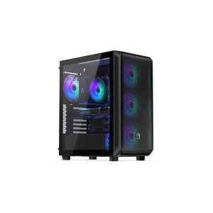 Case|ENDORFY|Arx 500 ARGB|MidiTower|Case product features Transparent panel|Not included|ATX|MicroATX|MiniITX|Colour Black|EY2A011