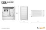 BE QUIET Case|PURE BASE 501|MidiTower|ATX|MicroATX|MiniITX|Colour White|BG075 - Image 9
