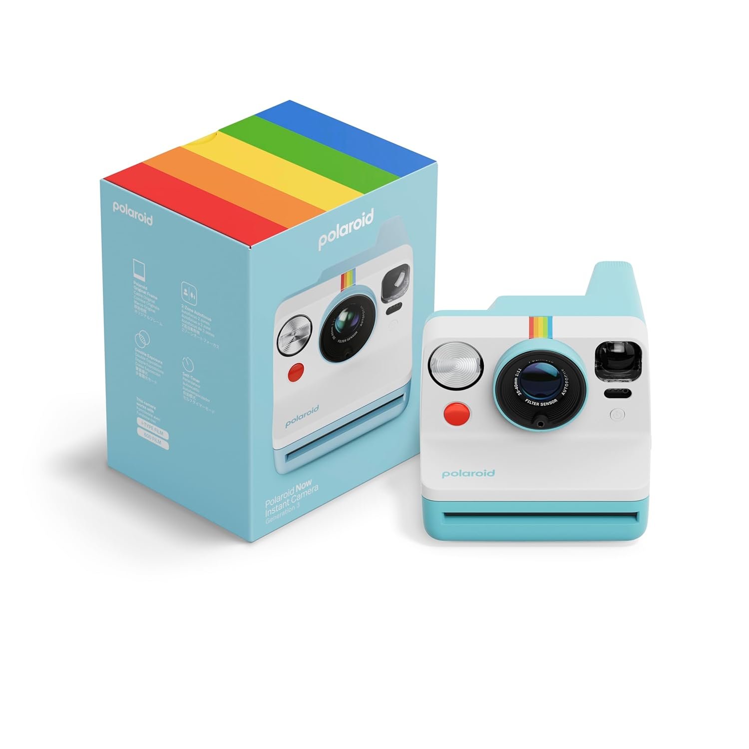 Polaroid Now Generation 3 - Instant Camera - Arctic Blue (9157) Polaroid Now Generation 3 - Instant Camera - Arctic Blue (9157)