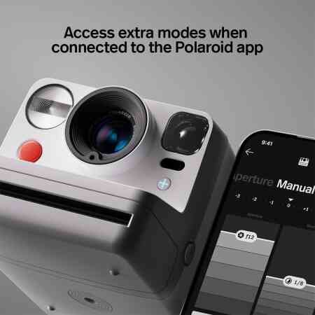 Polaroid Now+ Generation 3 - Instant Camera with Bluetooth Connection - White (9161)