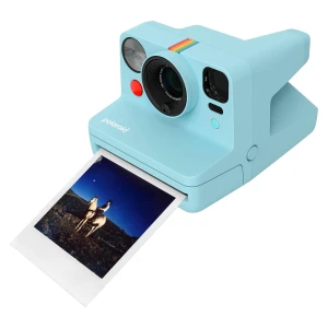 Polaroid - SofortbildKamera - Now+ Gen3 - Artic Blue + Color Film Bundle (16 Photos)