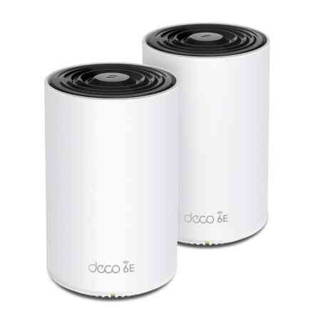 Wireless Router|TP-LINK|Wireless Access Point / Router|2-pack|5400 Mbps|Mesh|Wi-Fi 6e|2x10/100/1000M|1x2.5GbE|LAN  WAN ports 3|Number of antennas 4|DECOXE75PRO(2-PACK)