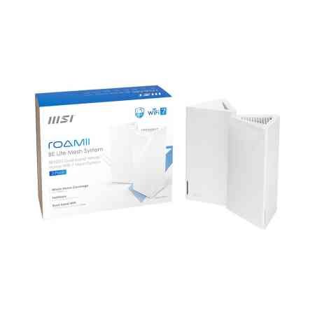 Wireless Router|MSI|2-pack|5000 Mbps|Mesh|Wi-Fi 5|Wi-Fi 6|Wi-Fi 7|IEEE 802.11a|IEEE 802.11b|IEEE 802.11g|MRBE50-2PK