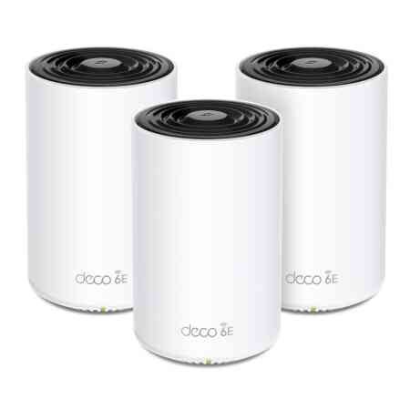 Wireless Router|TP-LINK|Wireless Access Point / Router|2-pack|5400 Mbps|Mesh|Wi-Fi 6e|2x10/100/1000M|1x2.5GbE|LAN  WAN ports 3|Number of antennas 4|DECOXE75PRO(3-PACK)