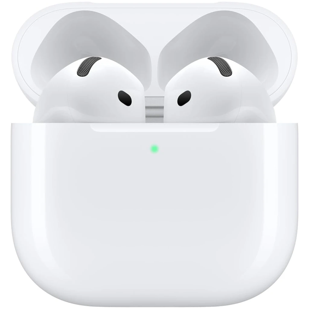 Apple AirPods 4 Wireless Headphones, Bluetooth Headphones, Personalised 3D Audio, Protection from Sweat and Water, USB-C Charging Case, H2 Chip, Up to 24 Hours Playback