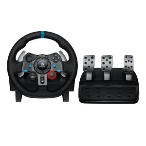 Logitech G29 Gaming Driving Force racing wheel, twin engine force feedback, 900 ° steering range, racing steering wheel, adjustable stainless steel floor pedals, PS4 / PS3 / PC...