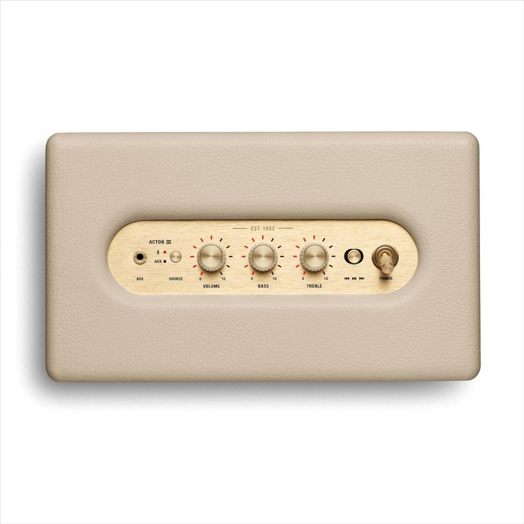 Marshall Acton III Wireless Bluetooth Speaker - Cream