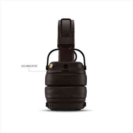 Marshall Major V Bluetooth Headphones, 100 Hours Playtime - Brown