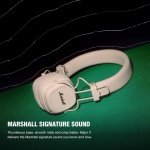 Marshall Major V Bluetooth Headphones, 100 Hours Playtime - Cream