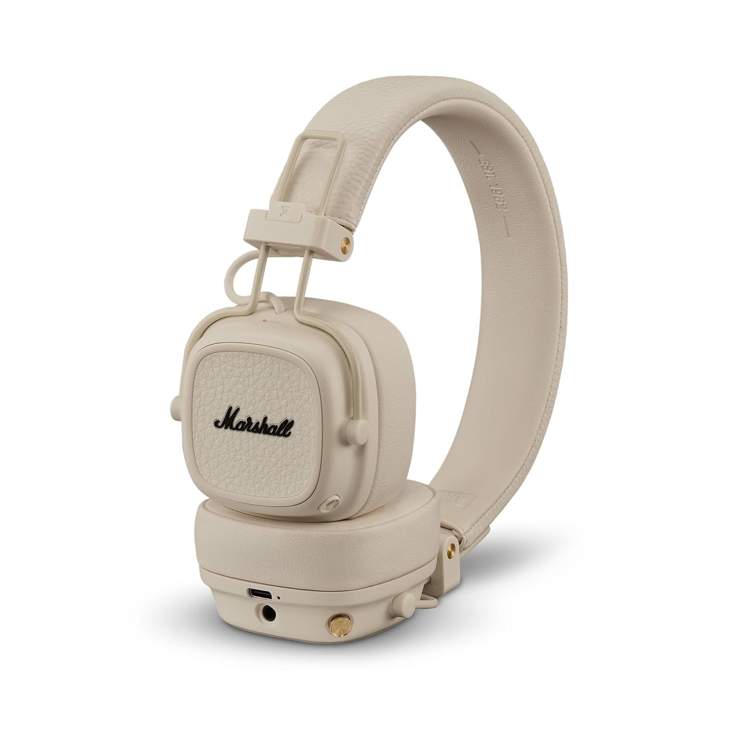 Marshall Major V Bluetooth Headphones, 100 Hours Playtime - Cream Marshall Major V Bluetooth Headphones, 100 Hours Playtime - Cream