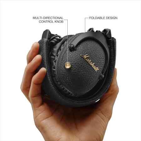 Marshall Monitor III ANC Active Noise Cancelling Bluetooth Headphones, 70 Hours Playtime - Black
