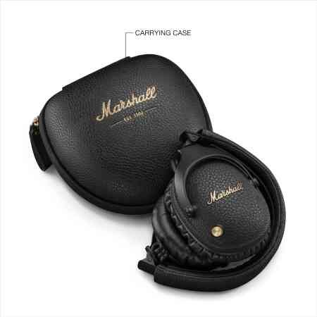 Marshall Monitor III ANC Active Noise Cancelling Bluetooth Headphones, 70 Hours Playtime - Black