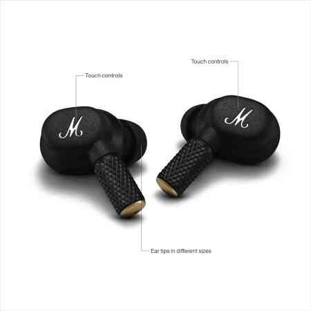 Marshall Motif II ANC - True Wireless Active Noise Cancelling Bluetooth Headphones, Earbuds, 30 Hours Playtime - Black