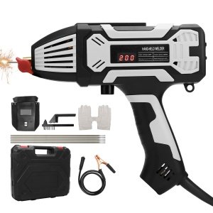 Pārnēsājamais rokas metinātājs 220 V, ARC elektrods metināšanas mašīna ar IGBT inverteri, lāzera metināšanas ierīce metināšanas stieņiem 3/32-1/8 (2.5-3.2 mm), loka metināšanas...