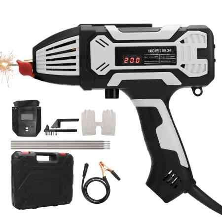 Pārnēsājamais rokas metinātājs 220 V, ARC elektrods metināšanas mašīna ar IGBT inverteri, lāzera metināšanas ierīce metināšanas stieņiem 3/32-1/8 (2.5-3.2 mm), loka metināšanas...