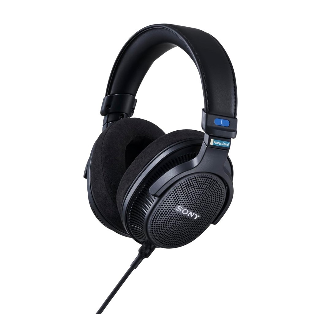 Sony MDR-MV1 Studio Monitor Open Back Headphones - Wired for Mixing & Mastering, Precise Neutral Sound at 5Hz-80kHz, Spatial & Stereo Sound, Detachable Screw-Fit Cable, Superior...