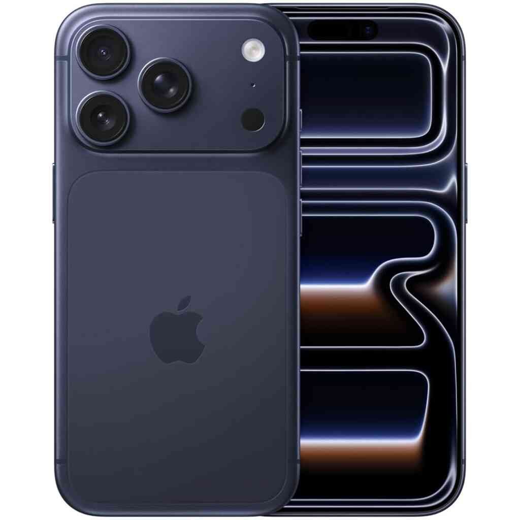 Apple iPhone 17 Pro 1 TB: 6.3 collu ekrāns ar ProMotion līdz 120 Hz, A19 Pro mikroshēma, revolucionāra akumulatora dzīve, Pro Fusion kameru sistēma ar Centre Stage priekšējo...