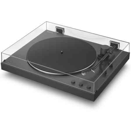 Sony PS-LX3BT Wireless Bluetooth Turntable with Fully Automatic Playback, Hi-Res Audio, Belt Drive, Built-in Phono Preamp, 2 Speeds and Dust Cover - Black